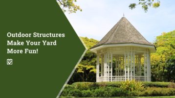 banner for outdoor yard structure