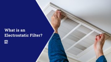 Electro static air filter banner